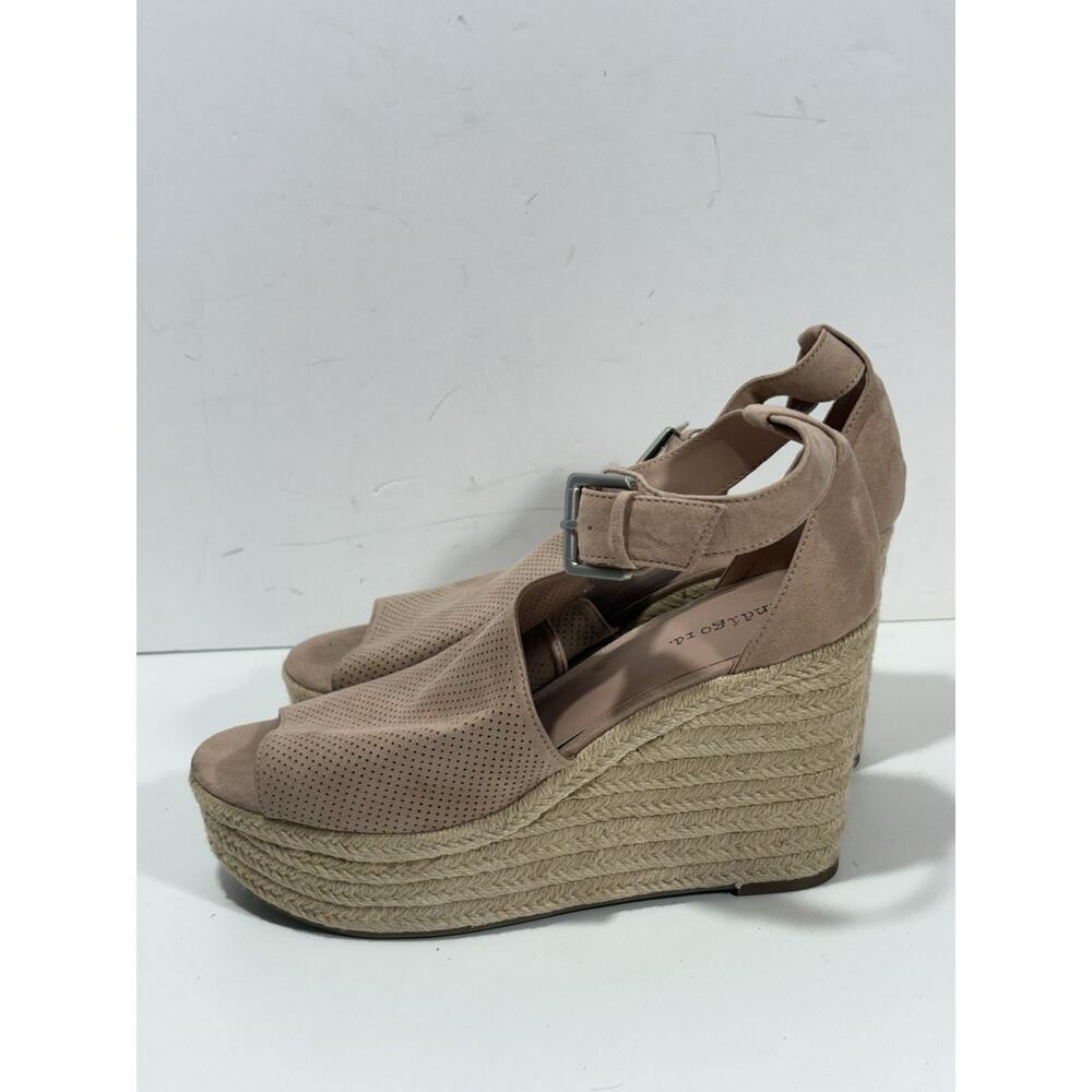 Indigo Rd Irashira Blush Espadrille Beige Tan Wedge Sandals Sz 10 M New